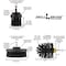 Drill Brush Power Scrubber By Useful Products 5 in W 5 in L Brush, Black K-4OS-2L-QC-DB - alternate 4